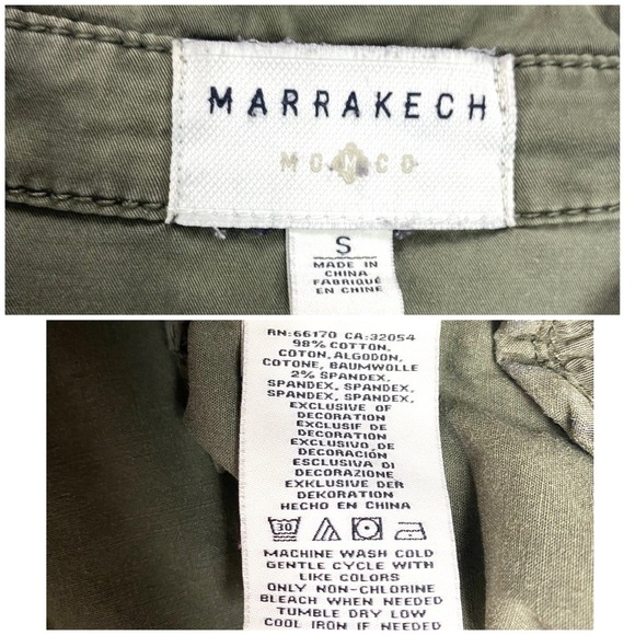 ANTHROPOLOGIE Marrakech Cargo Utility Jacket in Army Green Size S - Picture 5 of 10